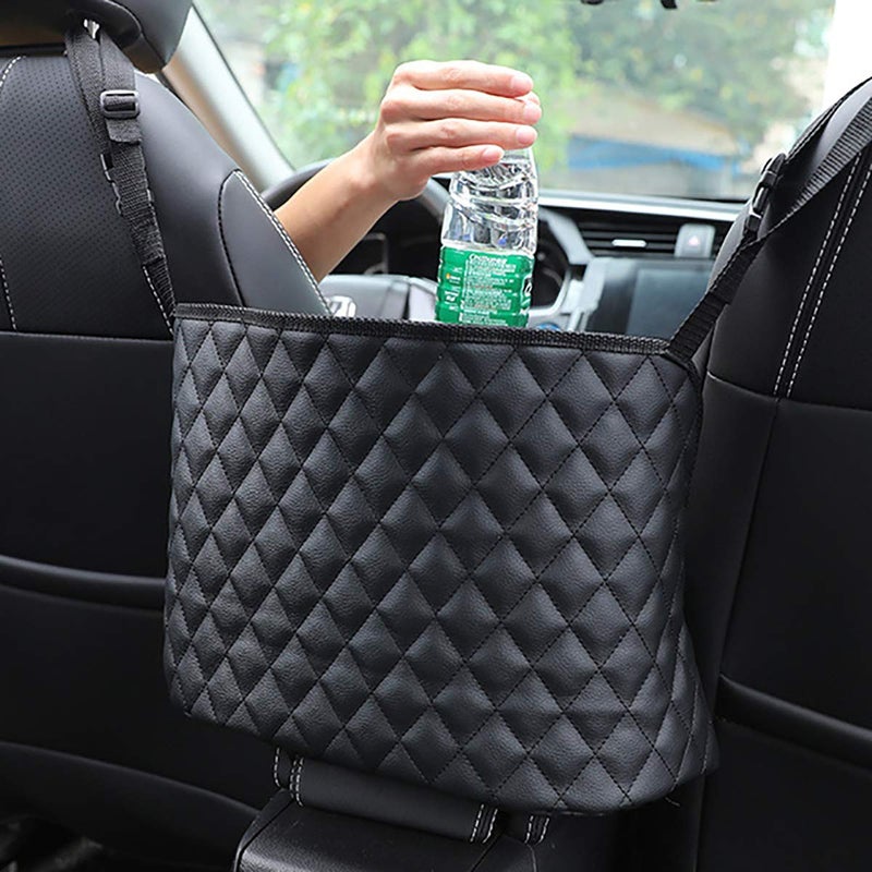 Cihely Car Handbag Holder Between Seats Back Storage Organizer Net Pocket Purse Holder Tissue Purse Holder, Driver Storage Pouch for Handbag Cup - Image 1