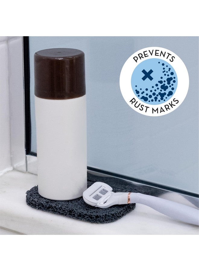 S&T INC. Soap Holder for Kitchen and Bathroom, Hand Soap and Bar Soap Lift, 2.9 Inches x 4.4 Inches, Dark Grey, 4 Pack - Image 3