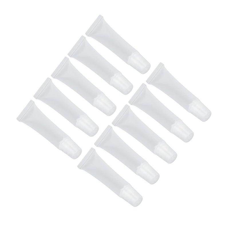 Empty Lip Gloss Tubes, 15ml Capacity Lightweight Portable Leakproof Lip Gloss Tubes Bulk, Balm Containers with 10pcs Set for DIY Home Cosmetics Store - Image 5