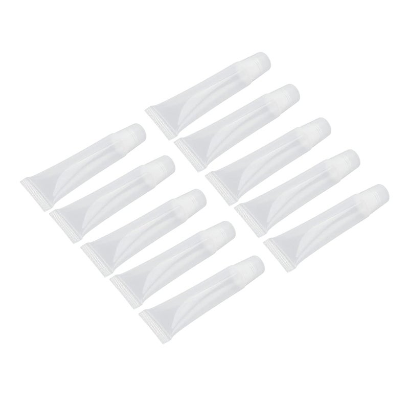 Empty Lip Gloss Tubes, 15ml Capacity Lightweight Portable Leakproof Lip Gloss Tubes Bulk, Balm Containers with 10pcs Set for DIY Home Cosmetics Store - Image 2