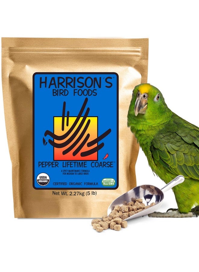 Harrison's Bird Foods Harrison's Bird Foods Pepper Lifetime Coarse Certified Organic Non-GMO Formula Bird Food 5lb  - Image 1