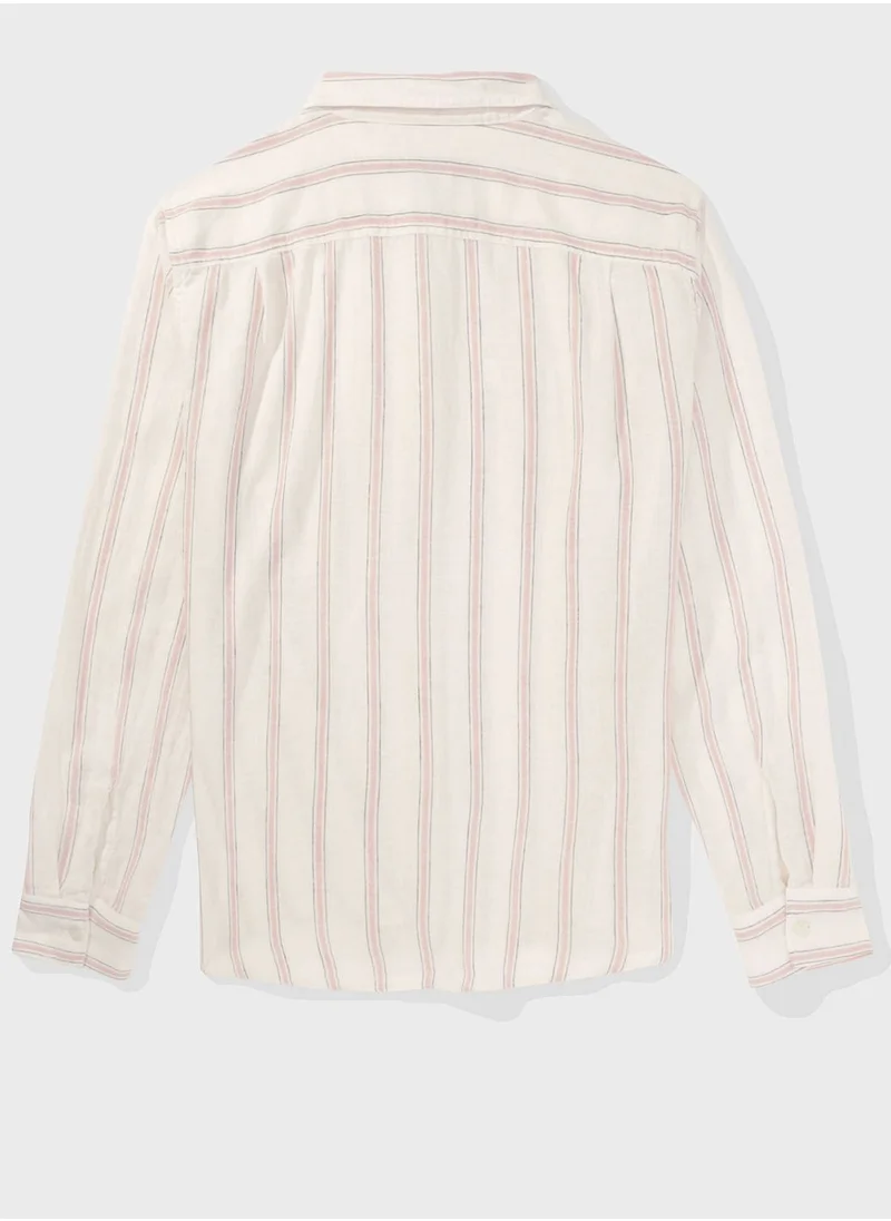 American Eagle Striped Classic Fit Shirt