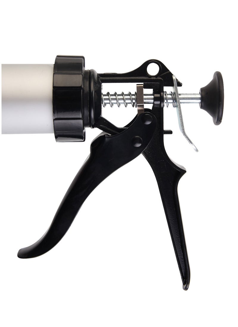 KSEIBI Caulking Gun for A Basin, 380mm, Aluminum Alloy, Professional Caulking Gun, Efficient, To Apply Sealant, Seal The Edges of Bathroom or Kitchen Basins, Floor, Window, Repair Leaks, Plumbing Tool.  - Image 5