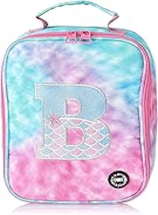 CUBS Cubs Big&Basic Special Embroidery Pink TieDye With Letter B MultiColor Lunch Bag 