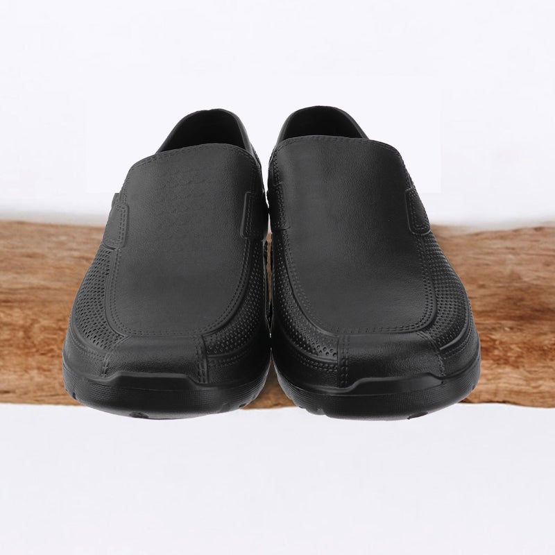 EVA Shoes Non- Wear Resistant Chef Shoes Lightweight Comfortable Kitchen Oil-proof Shoes (42 Code, Black) - Image 2