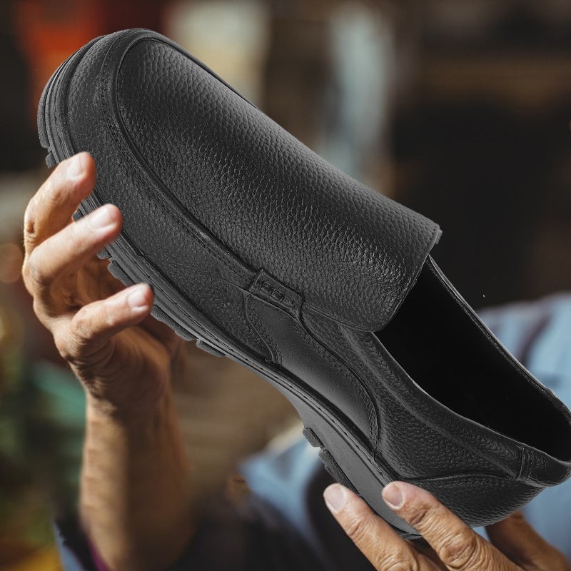EVA Shoes Non- Wear Resistant Chef Shoes Lightweight Comfortable Kitchen Oil-proof Shoes (42 Code, Black) - Image 4