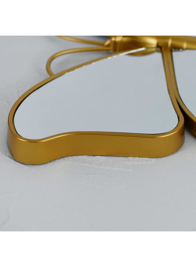 Wartter Decorative Butterfly Wall Mirror with Gold Plastic Frame (14.4x11.4inch) - Image 4