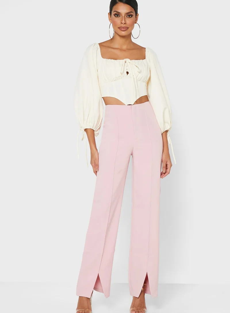Missguided Oversized Split Front Pants