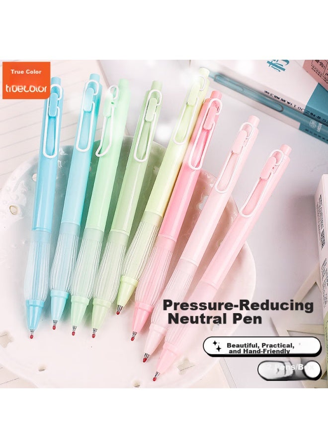 ترو كولور Truecolor 3-pack 0.5mm أسود Ergonomي قابلة للسحب أقلام جيل، تخفيف التوتر أقلام امتحان للطلاب، سريعة الجفاف St Tip -style جمالية Zc138c - Image 2