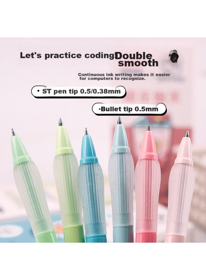 ترو كولور Truecolor 3-pack 0.5mm أسود Ergonomي قابلة للسحب أقلام جيل، تخفيف التوتر أقلام امتحان للطلاب، سريعة الجفاف St Tip -style جمالية Zc138c - Image 5