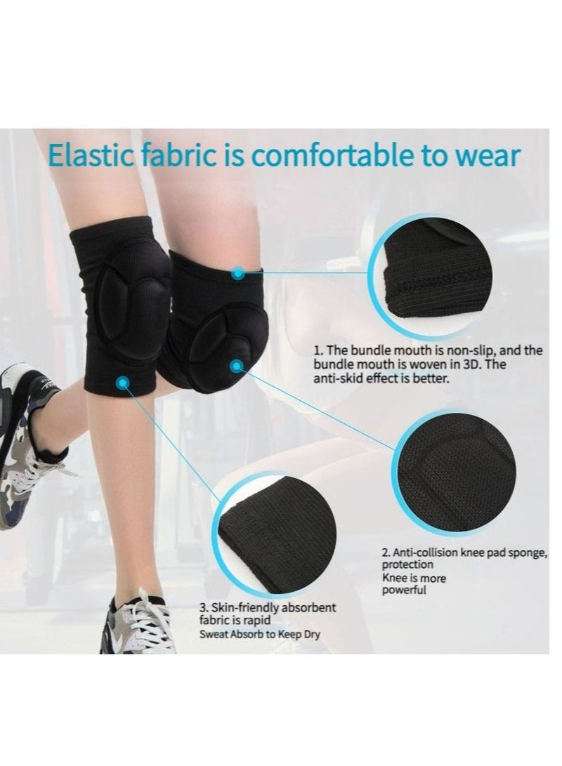 M MIAOYAN M MIAOYAN high-density sponge knee pads anti-fall anti-collision sports knee pads volleyball dance skating knee pads two packs - Image 2