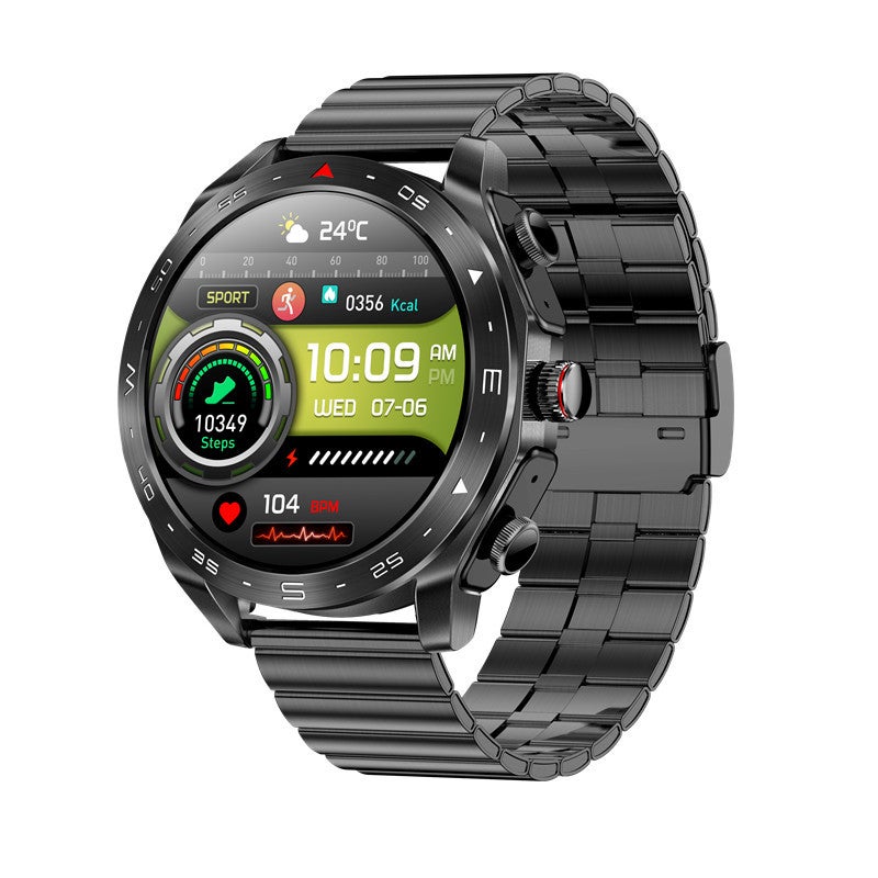 T95 Smart Watch TWS Earbuds Combo Sport Pedometer 2024 black steel 