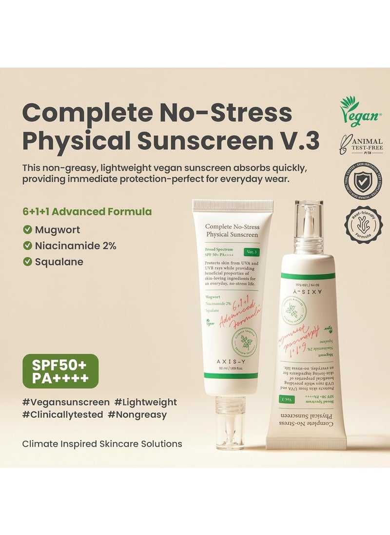 AXIS-Y - Complete No-Stress Physical Sunscreen V.3 50ML - Image 1