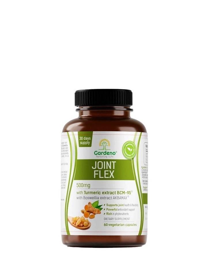 Joint Flex 500mg with Turmeric and Boswellia Extract Support Joint Health 60 Vegetarian Capsules
