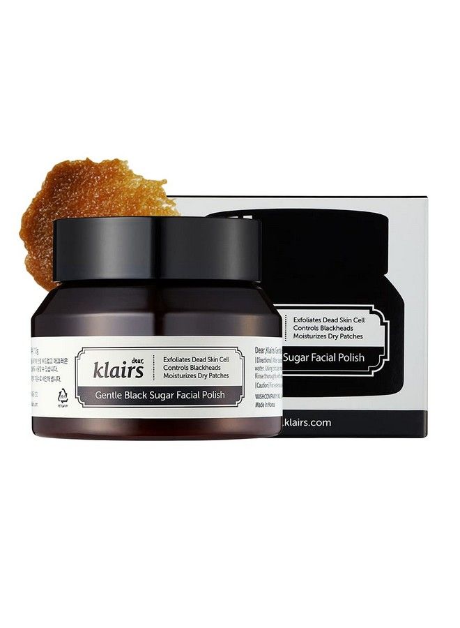 DearKlairs S] Gentle Black Sugar Facial Polish Exfoliate Scrub Blackhead Remover 110G 3.88 Oz - Image 2