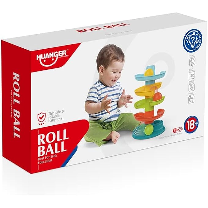 BABY TOYS ROLLING BALL EARLY LEARNING AND FUN FOR TODDLER FOR BOY AND GIRL SIMPLE GIFT FOR DAILY SEAT AND PLAY AT HOME - Image 4