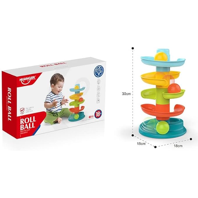 BABY TOYS ROLLING BALL EARLY LEARNING AND FUN FOR TODDLER FOR BOY AND GIRL SIMPLE GIFT FOR DAILY SEAT AND PLAY AT HOME - Image 5