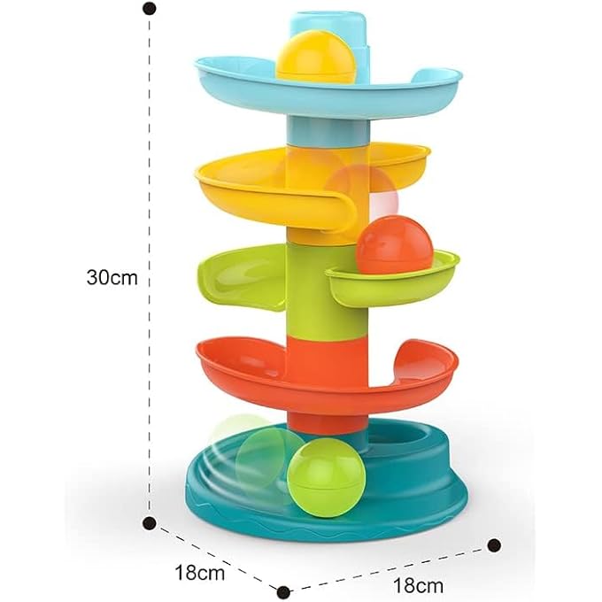 BABY TOYS ROLLING BALL EARLY LEARNING AND FUN FOR TODDLER FOR BOY AND GIRL SIMPLE GIFT FOR DAILY SEAT AND PLAY AT HOME - Image 3