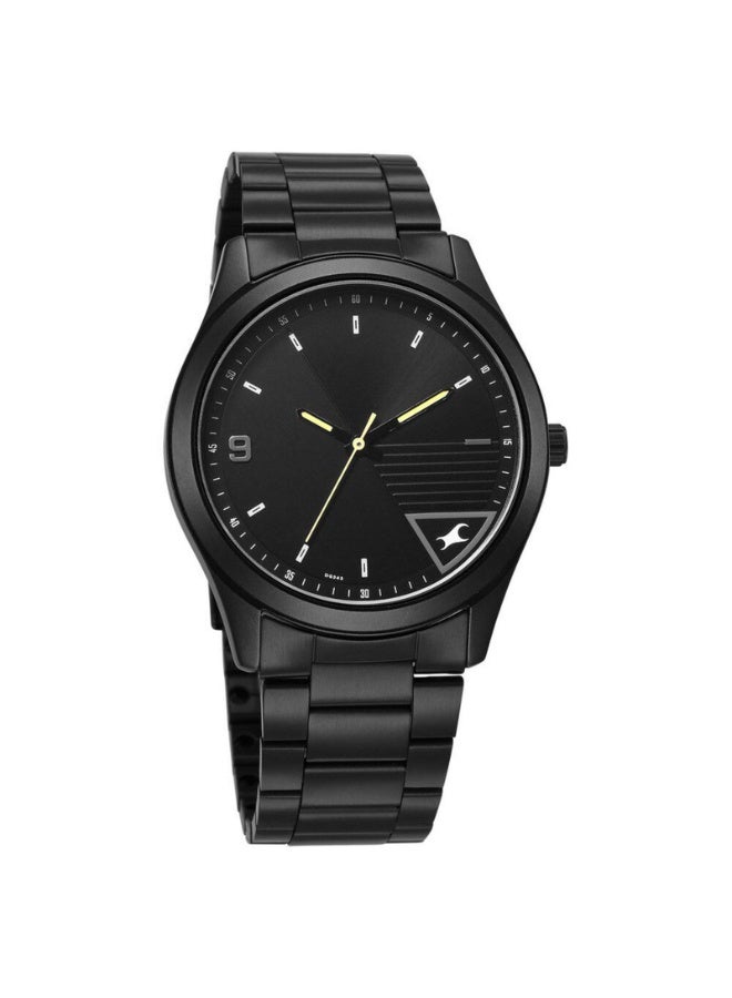 fastrack Stunners Quartz Analog Watch 3317NM01 – Black Dial, Black Metal Strap, Quartz Movement - Image 2