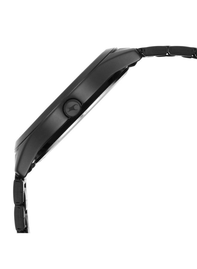fastrack Stunners Quartz Analog Watch 3317NM01 – Black Dial, Black Metal Strap, Quartz Movement - Image 4