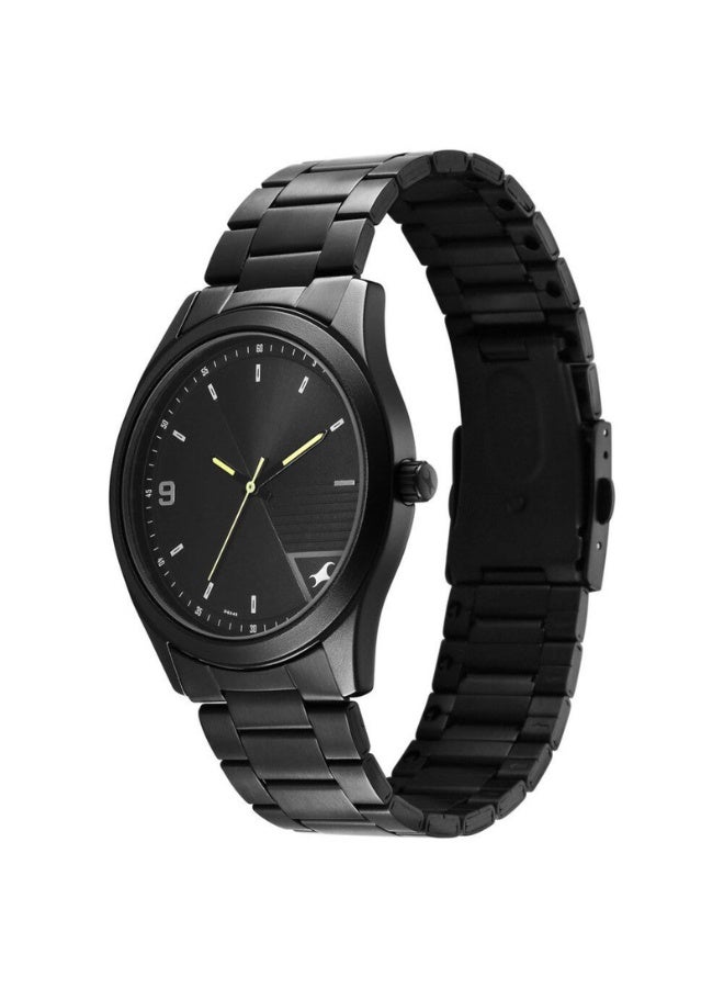 fastrack Stunners Quartz Analog Watch 3317NM01 – Black Dial, Black Metal Strap, Quartz Movement - Image 3
