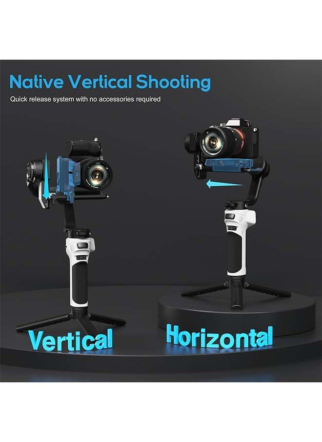 Zhiyun - ZHIYUN CINEPEER Weebill 3E[Official], 3-Axis Lightweight Gimbal Stabilizer for DSLR & Mirrorless Camera Canon/Sony/Panasonic/Nikon, 3KG Payload, Native Vertical Shooting, Bluetooth Shutter Control - Image 1