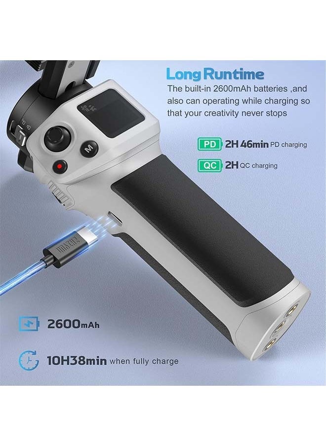 Zhiyun - ZHIYUN CINEPEER Weebill 3E[Official], 3-Axis Lightweight Gimbal Stabilizer for DSLR & Mirrorless Camera Canon/Sony/Panasonic/Nikon, 3KG Payload, Native Vertical Shooting, Bluetooth Shutter Control - Image 1