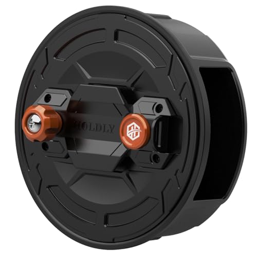 Holdly Lightweight Aluminum Tie Wire Reel Quick-Lock and Release Mechanism, Tie Wire Stripper Designed for 12-18 Gauge Wires. Dual-Sided Rewind Knob for Left or Right-Handed Operation - Image 1