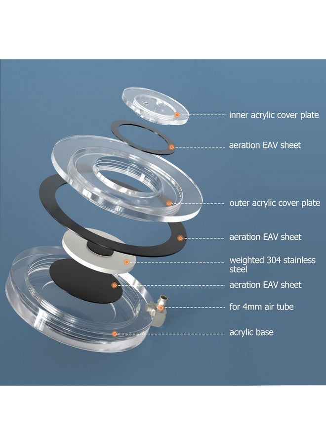 hygger Air Stones for Aquariums, Transparent Acrylic Fish Tank Bubbler Kit with Air Tube, Ultra Silent Bubble Stone Super-High Dissolved Oxygen Diffuser for Aquarium Fish Tank and Hydroponic - Image 4