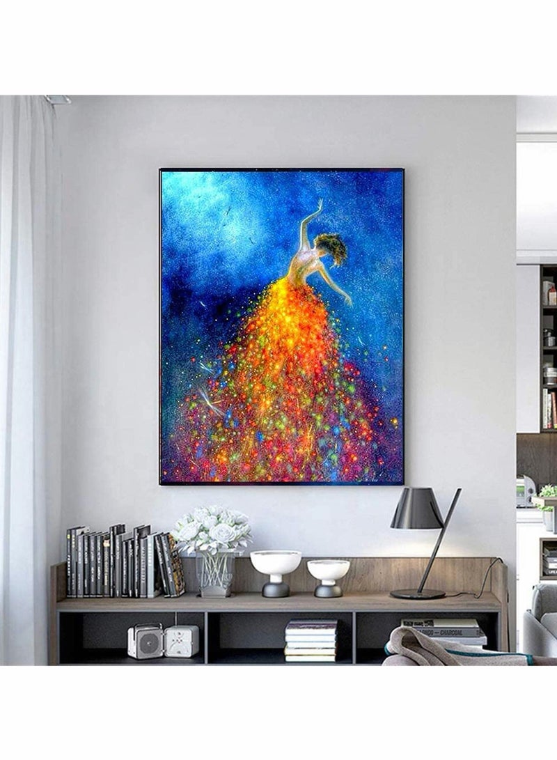 KASTWAVE طقم كيت رسم الماس 5D بنفسك ، طقم رسم الماس للراقص ، صور تطريز بلورية ، فن الحياكة عبر الصليب للديكور المنزلي طقم رسم الماس 5D كامل  - Image 2