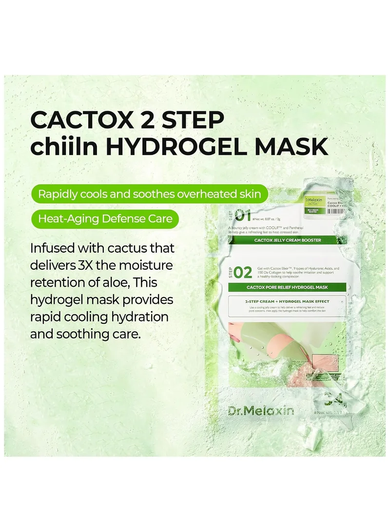 دكتور ميلاكسين Cactox Pore Relief Jelly قناع هيدروجيل 2 جم+34 جم*4 قطعة