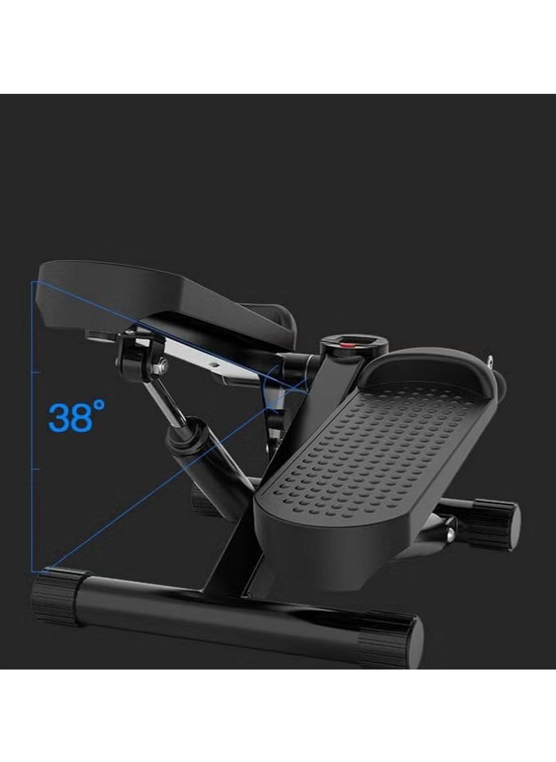Mini Fitness Twist Stepper Electronic Display Home Exercise Equipment with Resistance Bands
