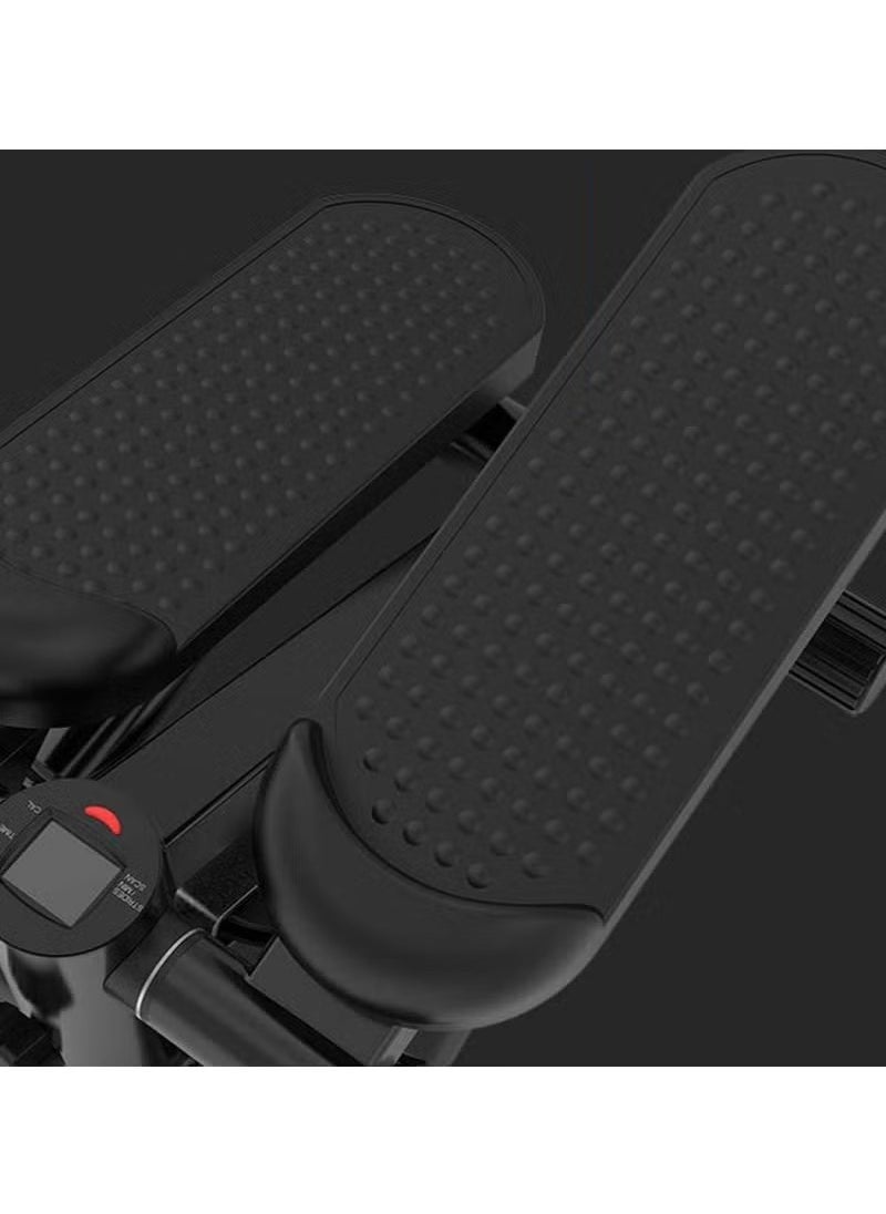 Mini Fitness Twist Stepper Electronic Display Home Exercise Equipment with Resistance Bands