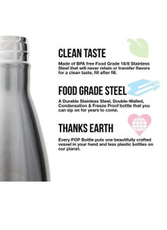 Cool Baby COOLBABY 25oz/750ML Stainless Steel Water Bottle Double Walled Sports Water Bottle Vacuum Insulated Cola Shape Travel Thermal Flask BPA Free  - Image 3