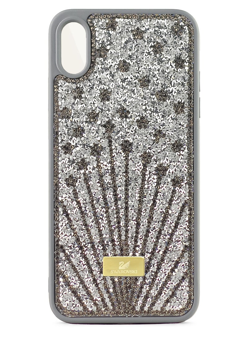 Case For iPhone Xs Max Case Glitter Sparkle Diamond Crystal Bling Case with Bling Ultra Thin Lightweight Full Body Shockproof Anti-Scratch Protective Cover (Grey)