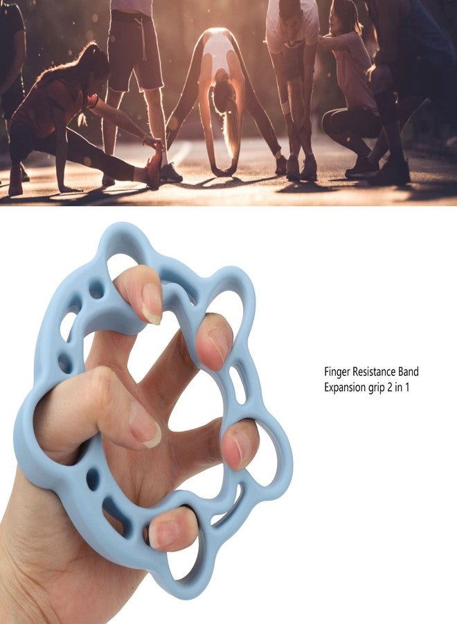 Brrnoo Finger Stretcher Exerciser, Forearm Adjustable Hand, Finger Stretchers, Grip Rings Hand Exerciser for Arthritis Carpal Tunnel Recovery (Blue) - Image 2