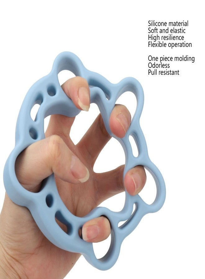 Brrnoo Finger Stretcher Exerciser, Forearm Adjustable Hand, Finger Stretchers, Grip Rings Hand Exerciser for Arthritis Carpal Tunnel Recovery (Blue) - Image 4