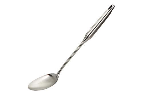 Millvado Stainless Steel Big Cooking Spoon, Kitchen Utensils and Gadgets, 15 Inch Large Spoon For for Cooking, Basting, Serving, Dishwasher Safe Metal Utensil, Durable, Solid Construction - Image 1
