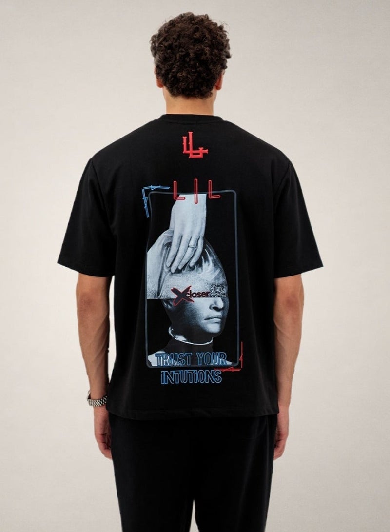 LOUKLAD Trust Your Intuitions Oversized Tee – X for Creators - Image 1