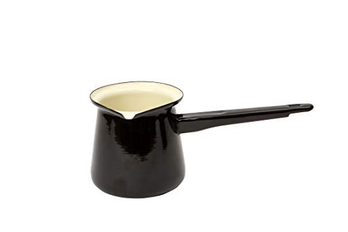 Dexam 17819267 Vintage Turkish Coffee Pot, Enamel, Black, 20.8x10.2x9 cm - Image 1