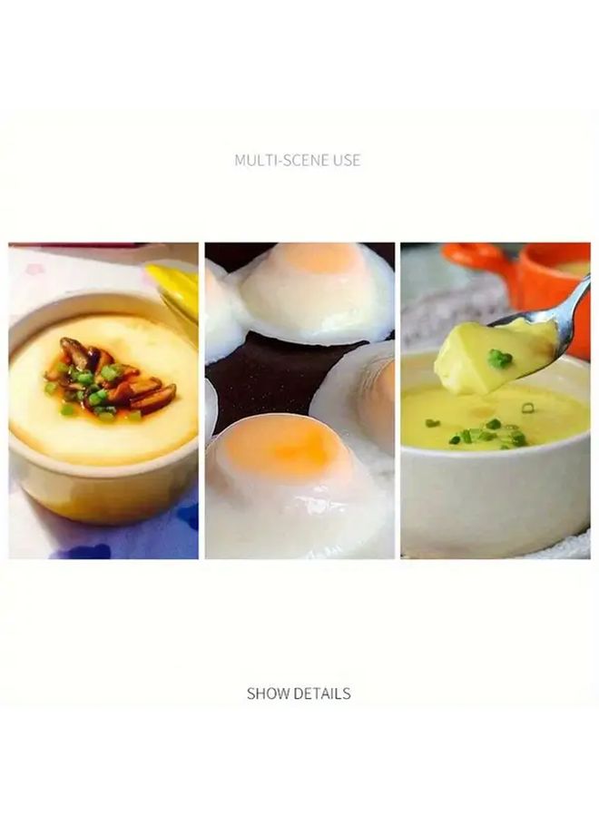 White Microwave Egg Poacher Omelette Maker Quick Prep Easy Clean Healthy Cooking - Image 5
