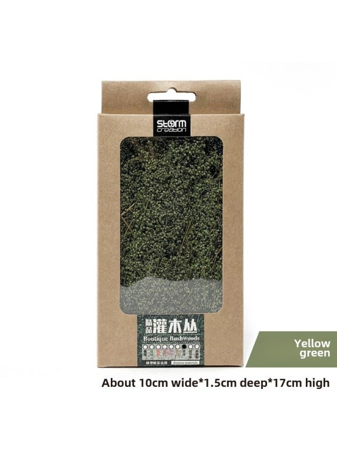 Premium Shrubbery Scene Model Tree Ground Platform Material Thorny Soldier Dry Branch Modification Piece Toy/architecture Model-Color:Yellowish Green  - Image 1
