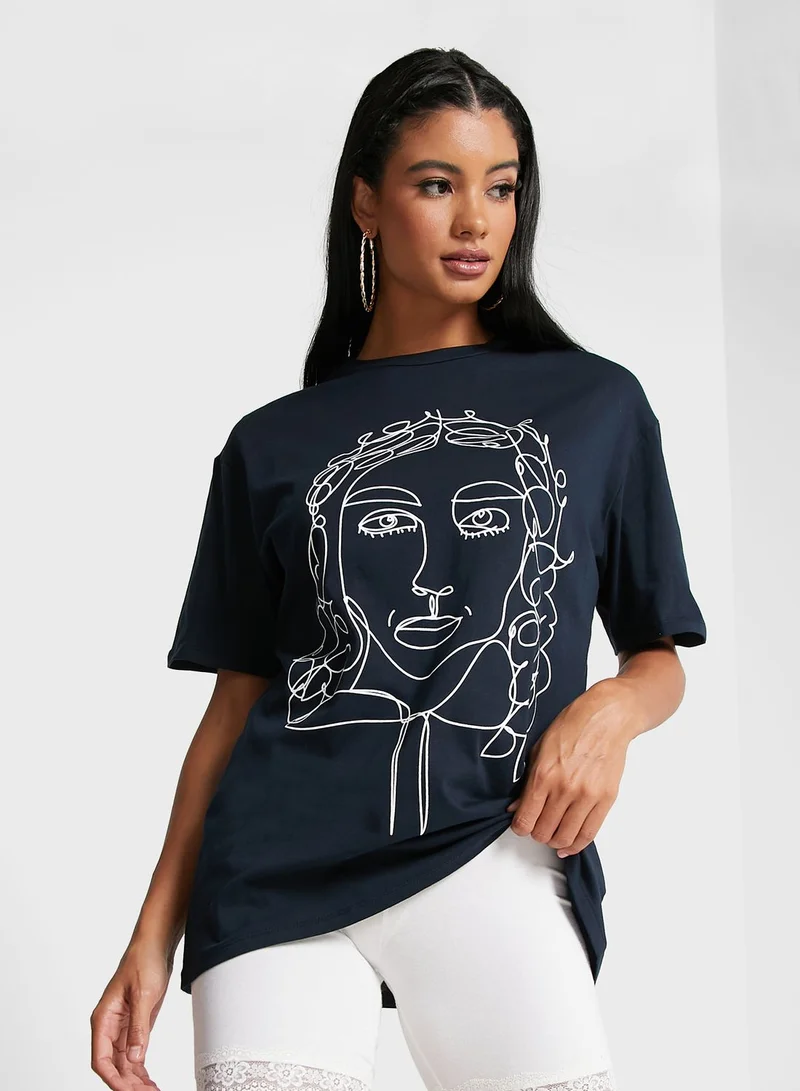 Ginger Oversized Graphic T-Shirt
