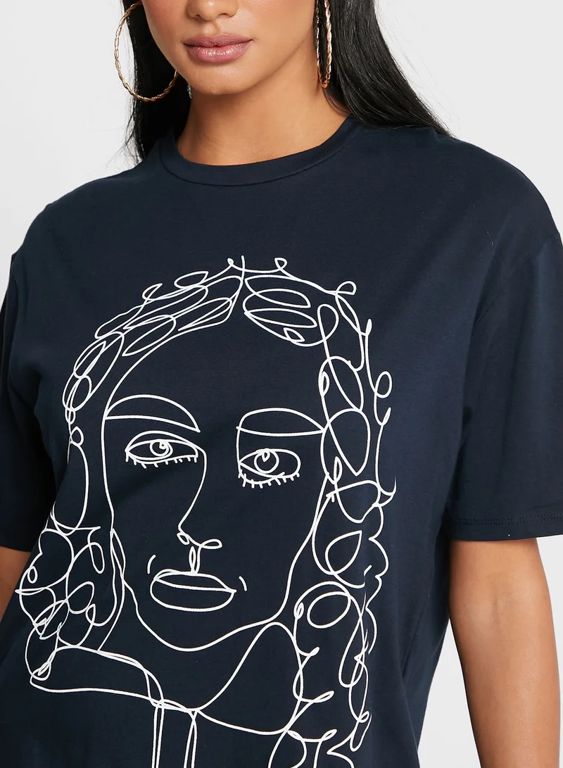 Ginger Oversized Graphic T-Shirt