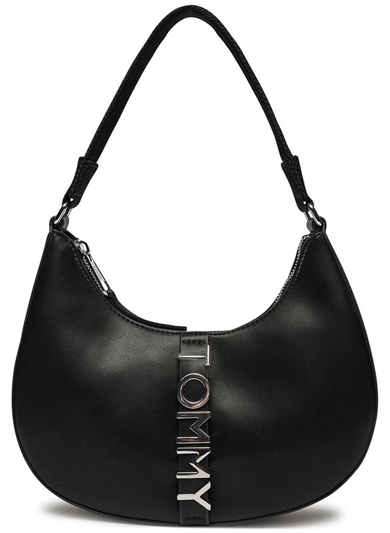 Tommy Icons Tommy Hilfiger Black Women Shoulder Bag Aw0Aw16510 Bds - Image 1