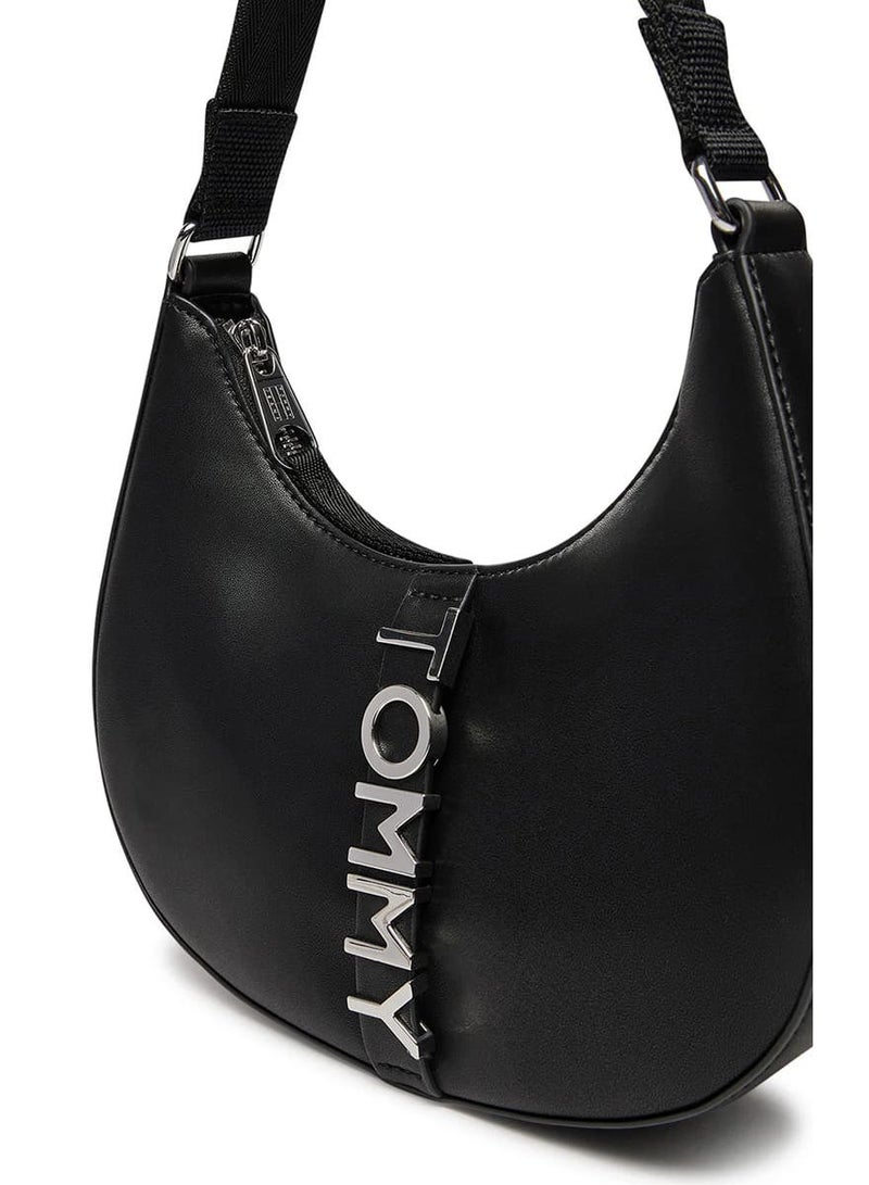 Tommy Icons Tommy Hilfiger Black Women Shoulder Bag Aw0Aw16510 Bds - Image 5