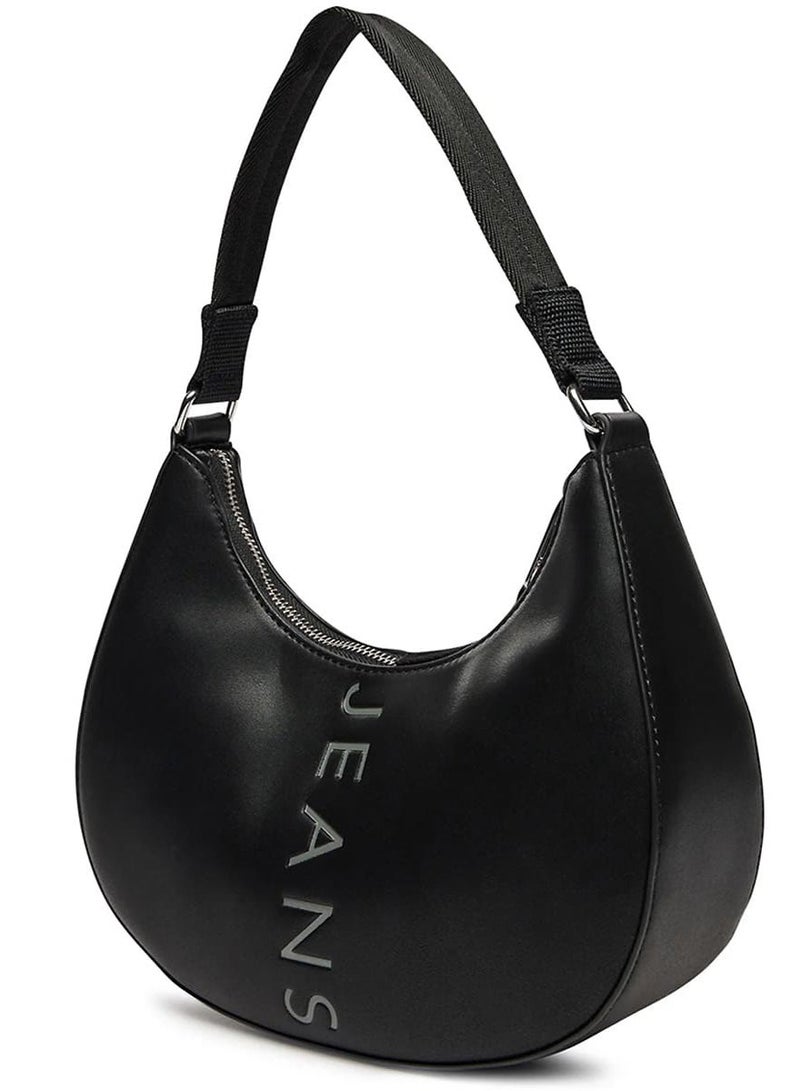 Tommy Icons Tommy Hilfiger Black Women Shoulder Bag Aw0Aw16510 Bds - Image 3