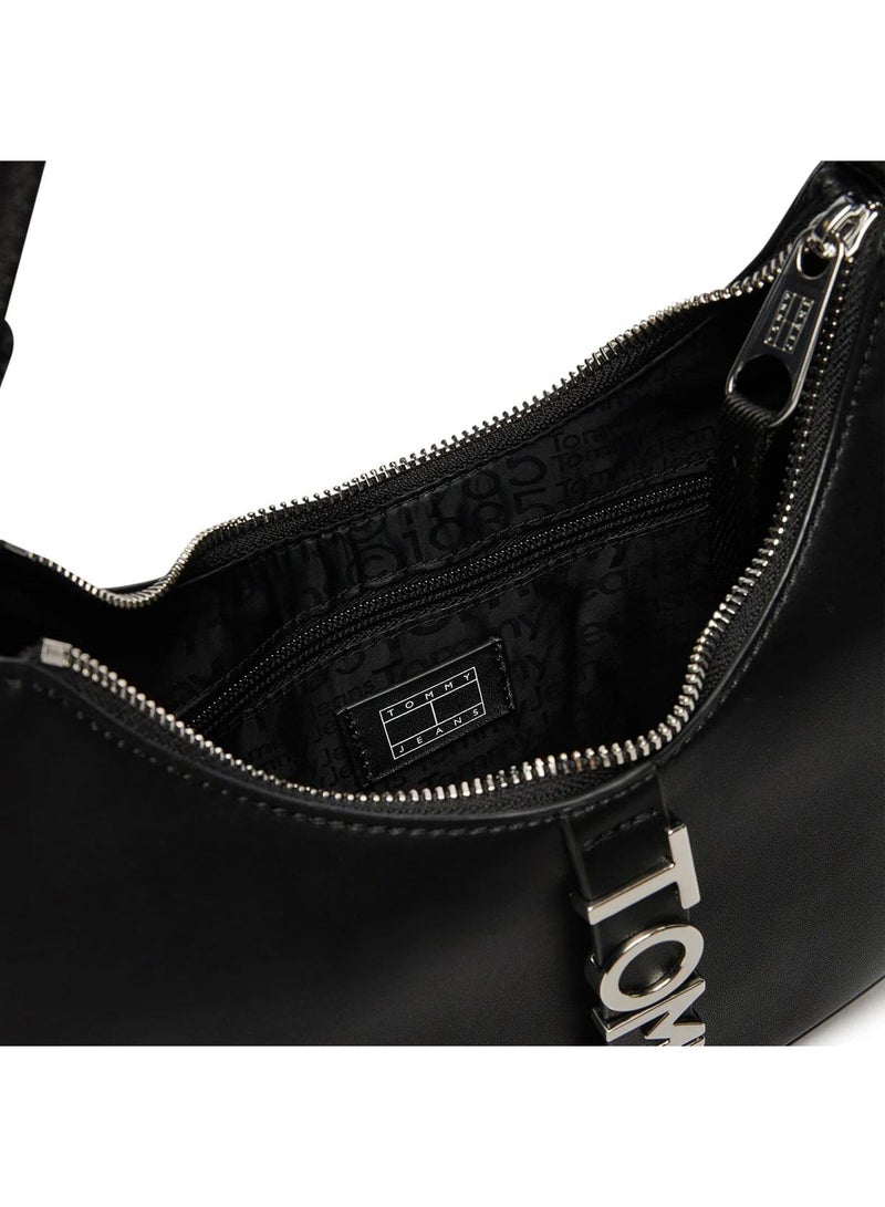 Tommy Icons Tommy Hilfiger Black Women Shoulder Bag Aw0Aw16510 Bds - Image 4