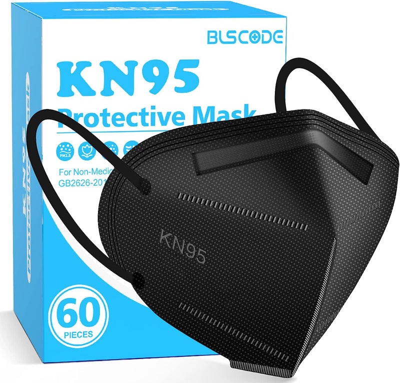 BLScode Store KN95 Face Mask 60 Pack,Individually Wrapped 5-Layer face Masks,Filter Efficiency≥95% - Image 1