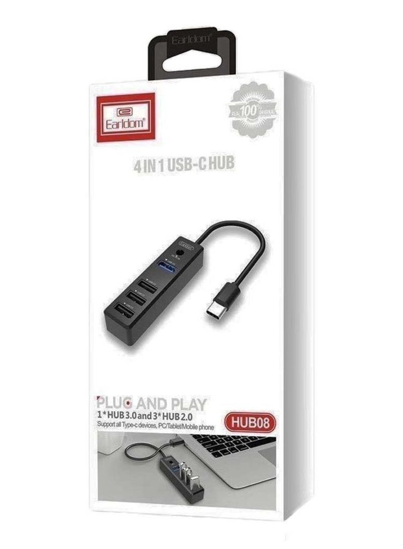 أيرلدوم USB 3.0 Hub 4-Port USB محول 5 جيجابت في الثانية موسع البيانات عالي السرعة - Image 1